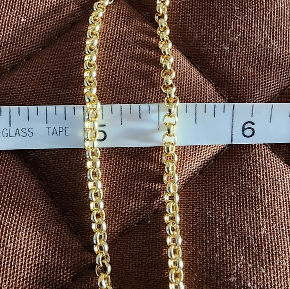 Solid 14k Gold Rolo Chain - Picture 12 of 16